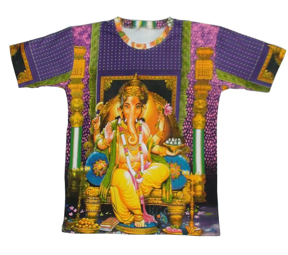 T-Shirt: Krishna Playing Flute -- All over Print