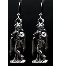 Earrings Krishna Standing With Flute (Pair)