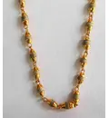 Gold Plated Silver Tulsi Necklace - Small Beads