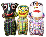 Childrens Stuffed Toy: Set of 3 Jagannatha - Baladeva - Subudra Dolls (10")