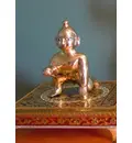 Laddu Gopal Brass Deity 5\"