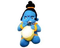 Childrens Stuffed Toy: Little Krishna Eating Butter