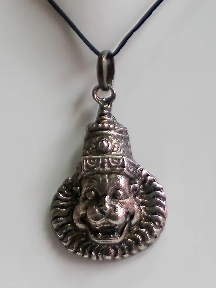 Nrsimhadeva Necklace with Black Thread (small size)