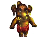 Digital printed Lord Ganesha doll