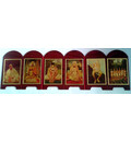 Folding Guru Parampara Display [with Six Goswamis]