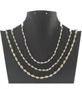 Silver Tulsi Necklace - Large Beads