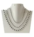 Silver Tulsi Necklace - Large Beads