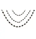 Silver Tulsi Necklace - Large Beads