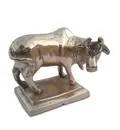 Krishna\'s Cow -- Solid Brass, Small 2.2\" x 2.7\"