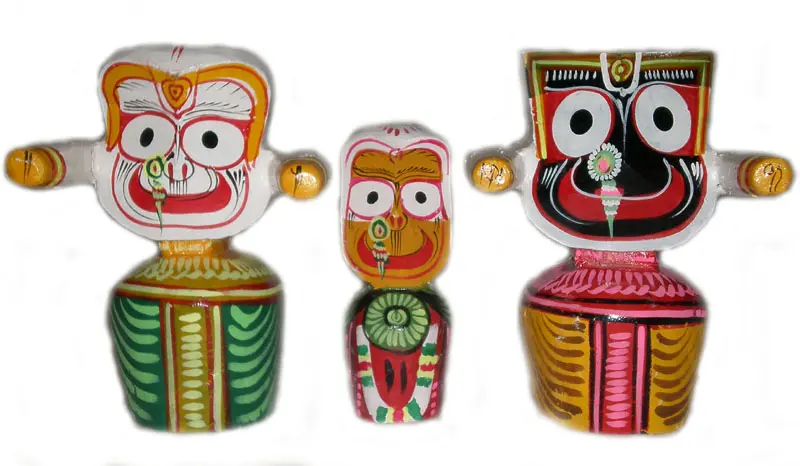 Jagannatha, Baladeva and Subhadra Deities, Small Size