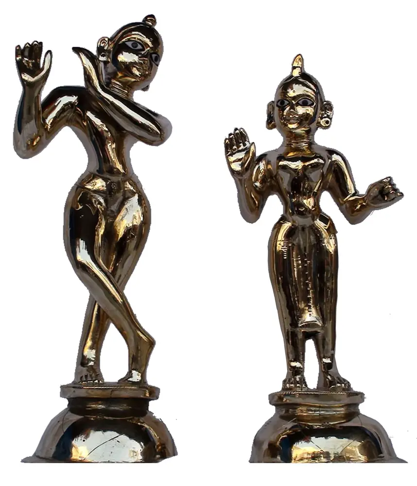 Radha Krishna Deities (Brass 24\")