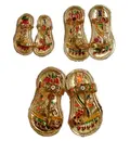 Pair of Golden Shoes (for Radharani)