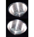 White Metal Bowl for Prasadam Offering (Set of 2)