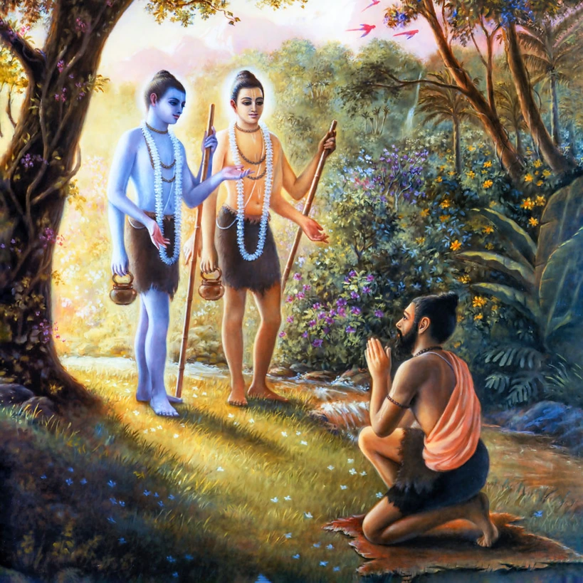 Nara and Narayana Appear Before Markandeya Rsi